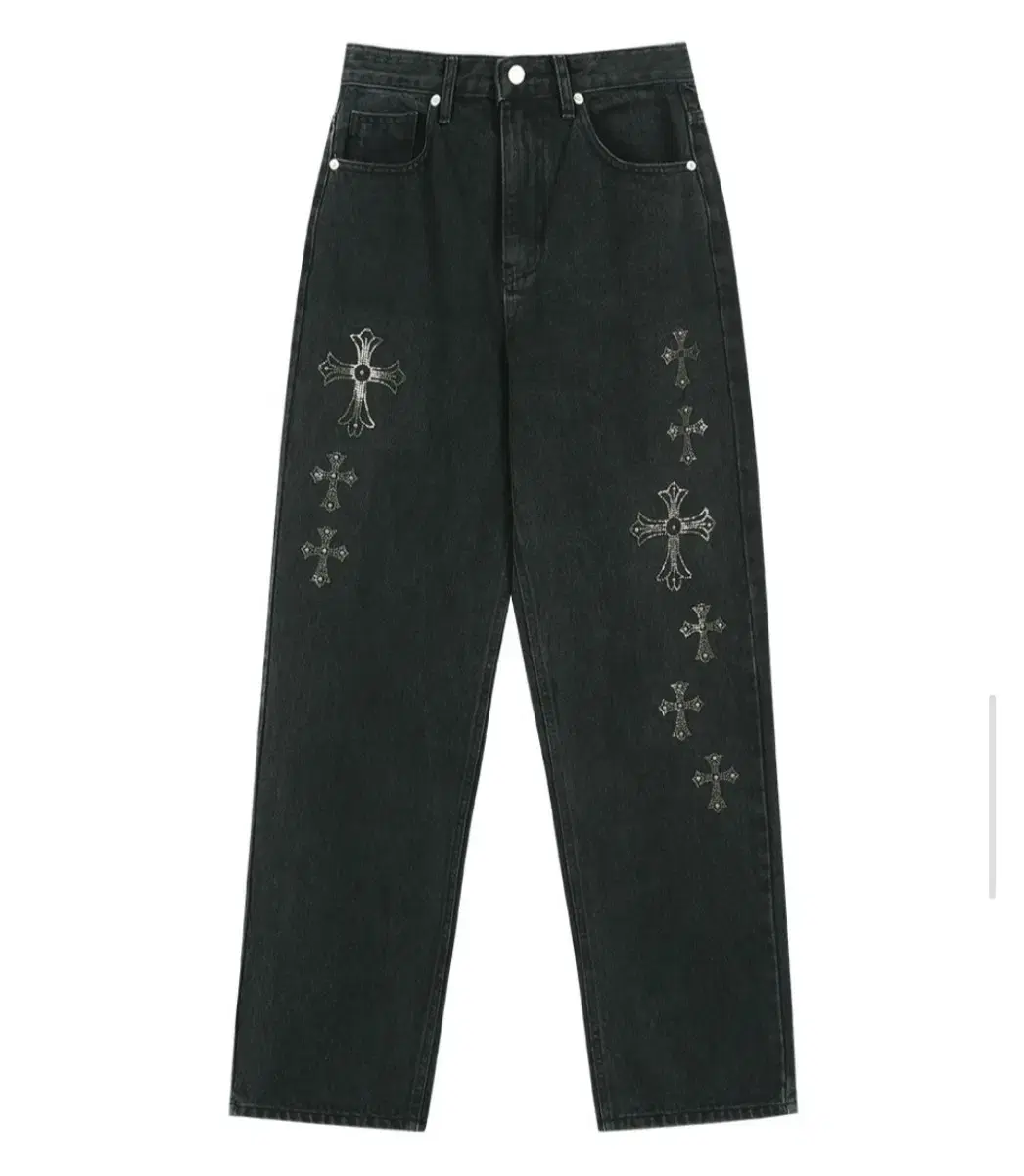 13MONTH Gemstone Denim Pants (BLACK)